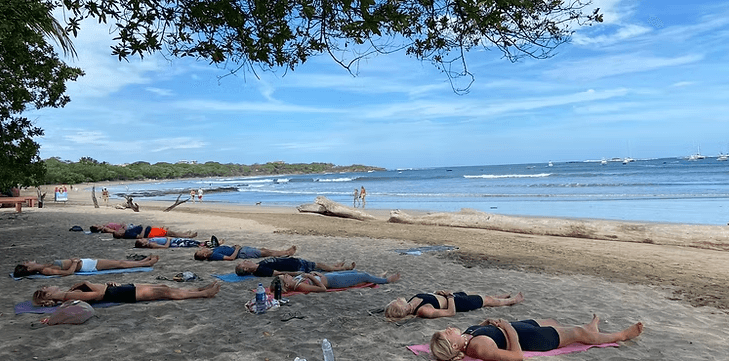 Beach Yoga in Tamarindo with Jamie