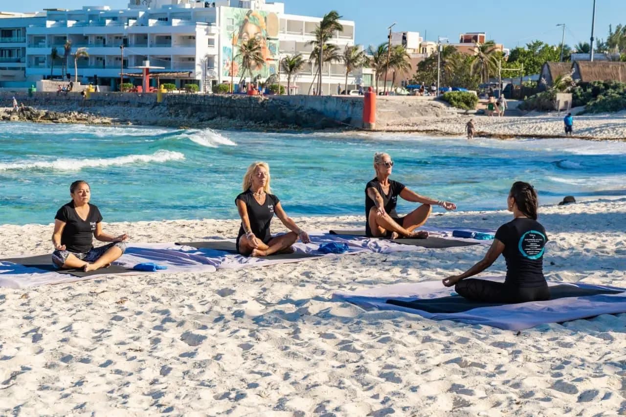Beachside Yoga &amp; Sound Healing Classes in Isla Mujeres