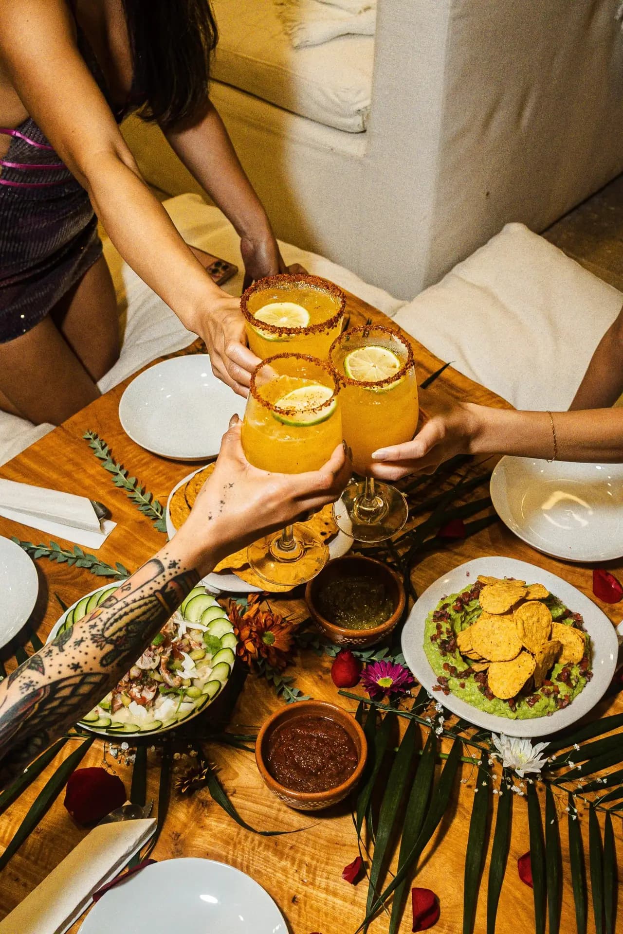 Private 4-Course Welcome Dinner with Margaritas in Tulum